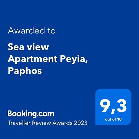 Sea View Apartment Peyia, Paphos Ngoại thất bức ảnh